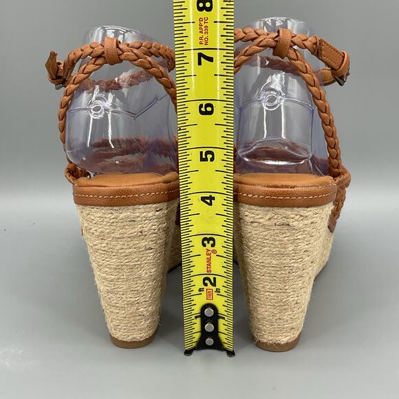 NEW Zodiac Women’s Shana Espadrille Wedge Sandals Brown Size 11M - Picture 4 of 10